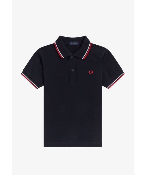 ポロシャツ 入学式 入園式 Kids Twin Tipped Fred Perry Shirt／キッズ ツインティップラインポロシャツの画像