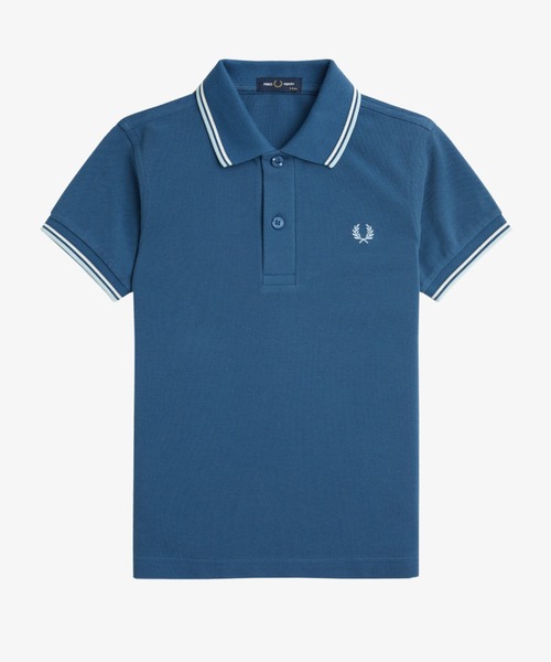 ポロシャツ 入学式 入園式 Kids Twin Tipped Fred Perry Shirt／キッズ ツインティップラインポロシャツの画像