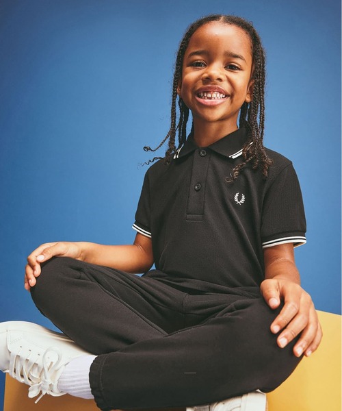 ポロシャツ 入学式 入園式 Kids Twin Tipped Fred Perry Shirt／キッズ ツインティップラインポロシャツの画像