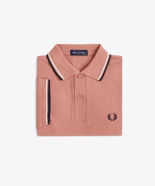 FRED PERRY ピンク ポロシャツ UK 8 FRED PERRY 半袖ポロシャツ ピンク UK 8 sサイズ レディース