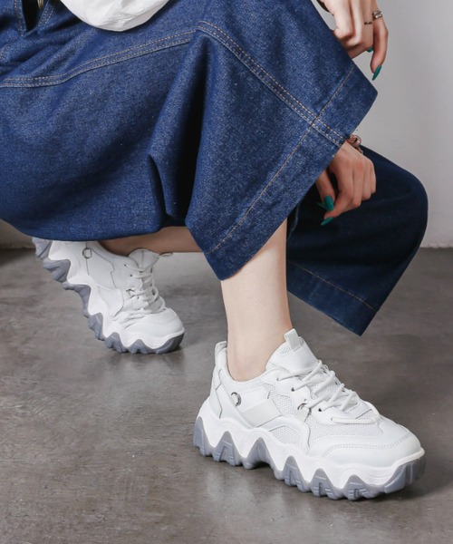 スニーカー ギザギザソール 厚底ダッドスニーカー 約6 0cmソール 1811 Zozotown Paypayモール店 通販 Paypayモール