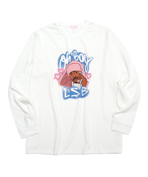 tシャツ Oh boy LSB long tee レディース メンズ Little sunny bite tシャツ Oh boy LSB long tee レディース