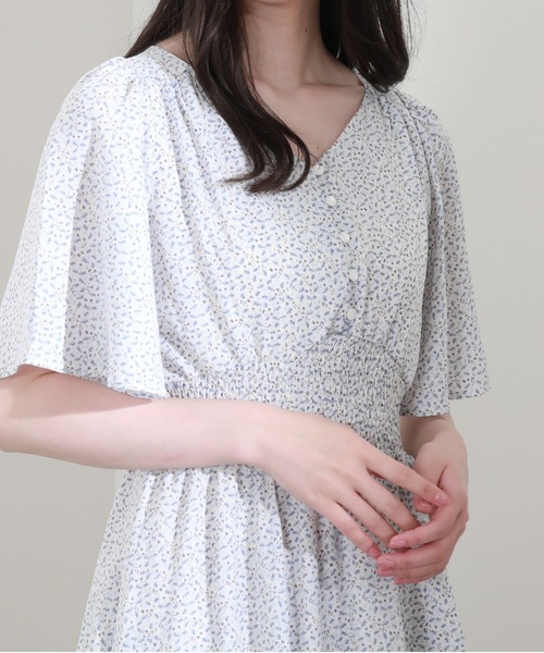 archives ワンピース 花柄フレアスリーブワンピース : ZOZOTOWN