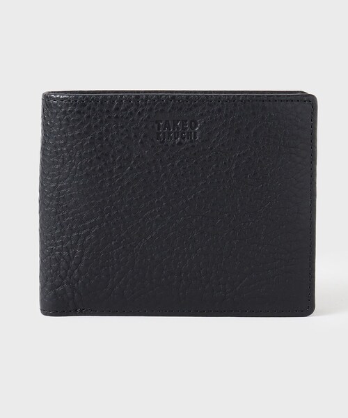数量限定SALE KIKUCHI TAKEO 財布 2つ折り財布 イタリアンブラックレザー 小物