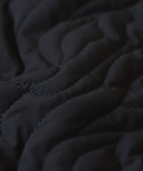 antiqua（アンティカ） ベスト ジレ ピーチスキンキルティングロング丈