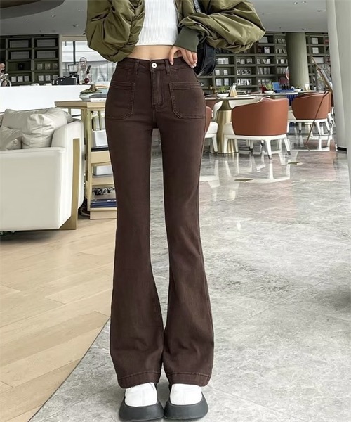 FREE STYLISTS ジーンズ デニム デニムパンツ 美脚デニムフレア