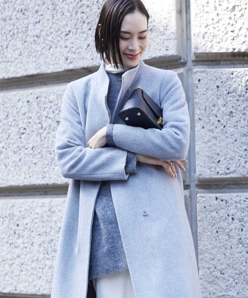 ⭐️新品未使用⭐️TMT ：ウールPコート（2013AＷ） ウールカシミヤビーバーステンカラーコート(コート)｜TRANS WORK