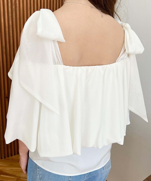 オーガンジーリボン（moment+）（色：ブルー系）のおすすめ人気商品