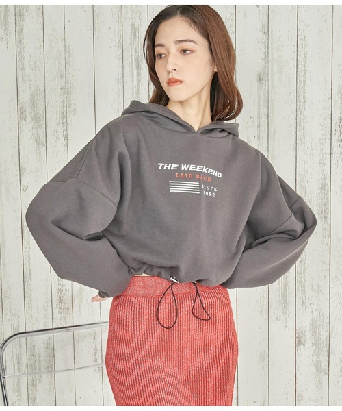 PRADA ジップアップ パーカー スウェット 裏起毛 クロップド丈 レディース プラダ(PRADA)プラダ スウェット ジップ パーカー パーカー 衣料