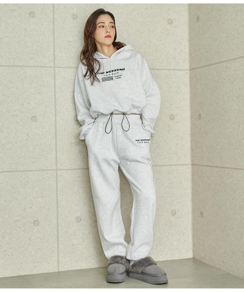 10点⭐️A221⭐️ ANAP ♥ オーバー 裏起毛 スウェット パーカー ANAP パーカー クロップド丈ドロスト裏起毛スウェットパーカー
