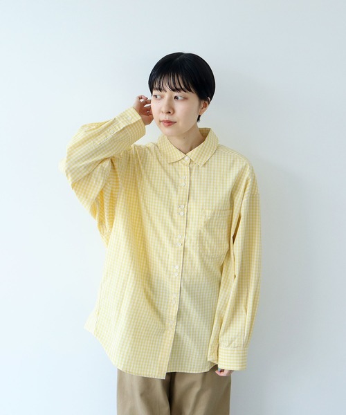 新品 Lサイズ リライブシャツ プレミアム コットン 男女兼用 PAR ICI ブラウス シャツ VINTAGE16 無地/ギンガム/ストライプ