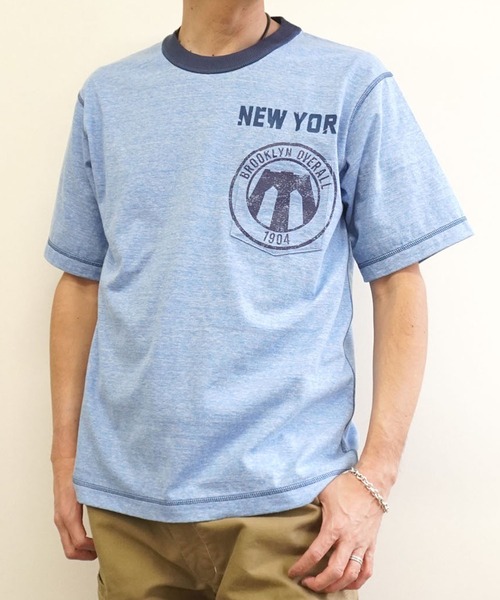 BROOKLYN OVERALL tシャツ リンガーTシャツ メンズ : ZOZOTOWN