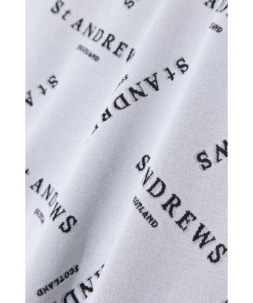 ポロシャツ ポロ 「St ANDREWS」クロッシングロゴジャガード半袖ポロシャツ (WOMENS) レディース St ANDREWS｜クロッシングロゴジャガード半袖ポロシャツ (WOMENS