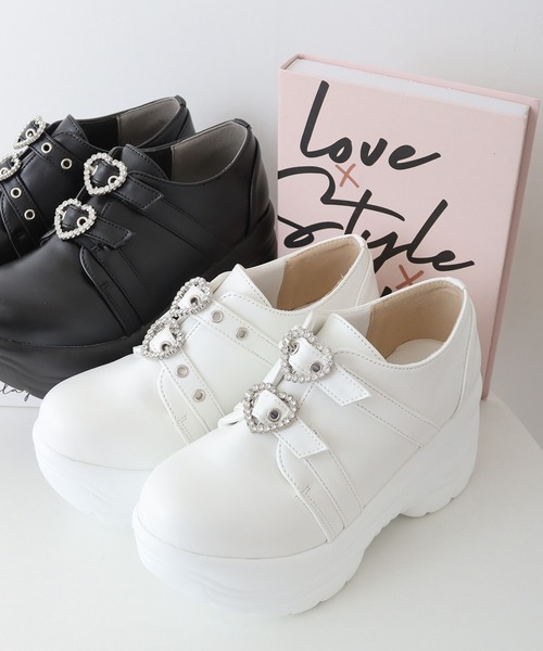 LOVEHUNTER（ラブハンター） スニーカー ハートバックルベルト 軽量