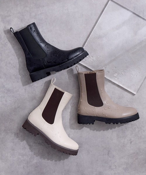 HIMIKO 長靴 レインブーツ 「HIMIKO」「耐水」サイドゴアレインブーツ
