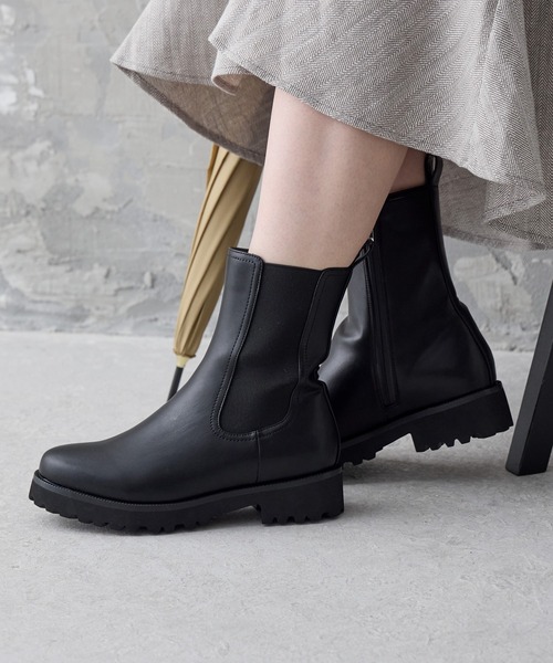 HIMIKO 長靴 レインブーツ 「HIMIKO」「耐水」サイドゴアレインブーツ