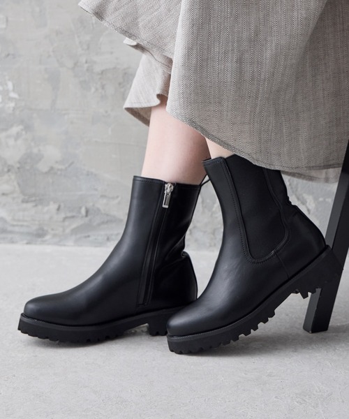 HIMIKO 長靴 レインブーツ 「HIMIKO」「耐水」サイドゴアレインブーツ