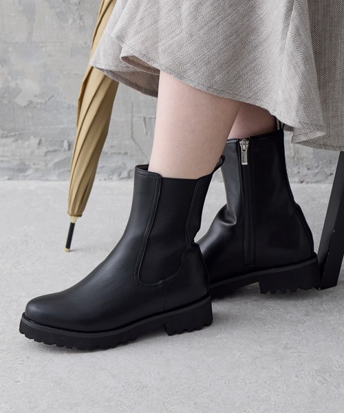 HIMIKO 長靴 レインブーツ 「HIMIKO」「耐水」サイドゴアレインブーツ