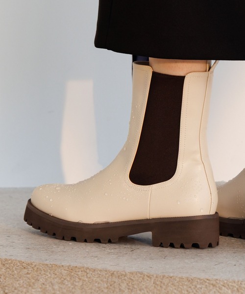 HIMIKO 長靴 レインブーツ 「HIMIKO」「耐水」サイドゴアレインブーツ