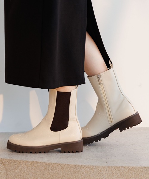 HIMIKO 長靴 レインブーツ 「HIMIKO」「耐水」サイドゴアレインブーツ