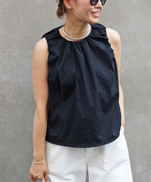 CELERI シャツ ブラウス 「CELERI/セルリ」GATHER ショートトップス 