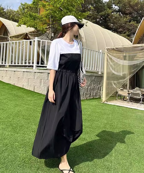 アンスリード バックフレアドッキングワンピース グリーン 38 UN3D