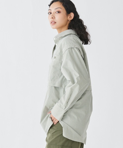 未使用タグ付✨LACOSTE✨4WAYデザイン ボリュームスリーブ ロングシャツ LACOSTE｜4WAYデザイン ボリュームスリーブ ロングシャツ