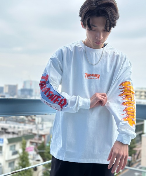 THRASHER × Keith Haring 袖プリント ロンT 長袖 | Këvin Used
