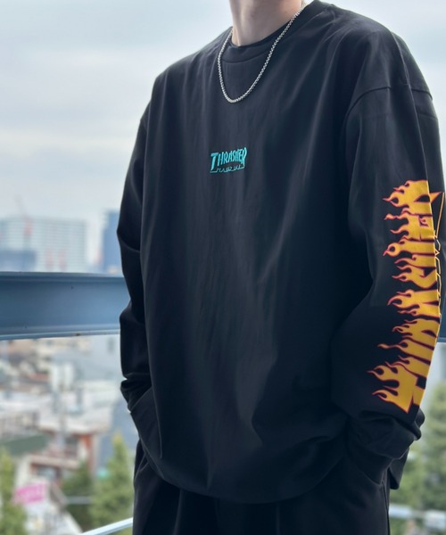 THRASHER（スラッシャー） tシャツ 袖プリント LONG SLEEVE T-SHIRT