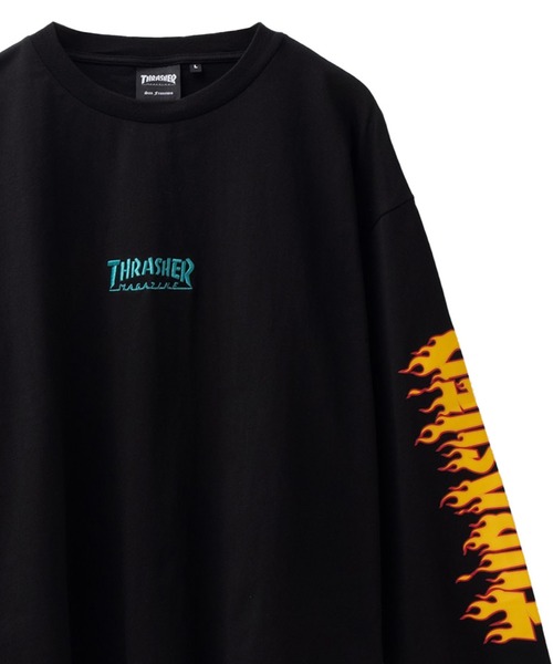 Supreme Thrasher ロゴ 長袖Tシャツ L FW21 Supreme Thrasher Multi Logo L/S Tee スラッシャー ロンT