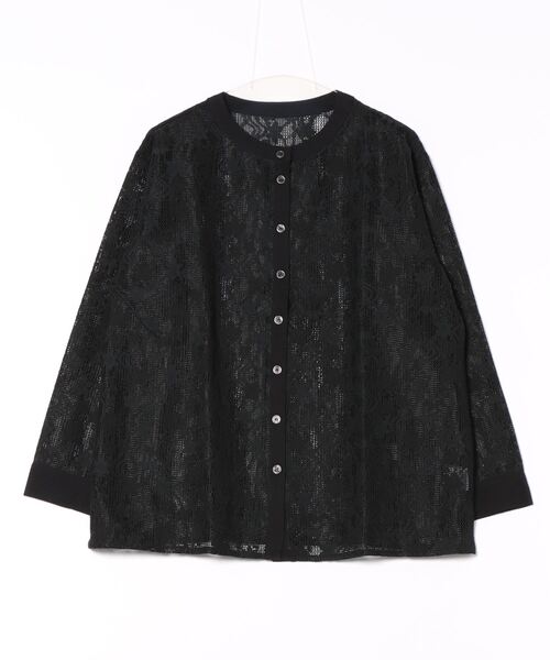 ブラウス シャツ メッシュレースブラウス レディース
