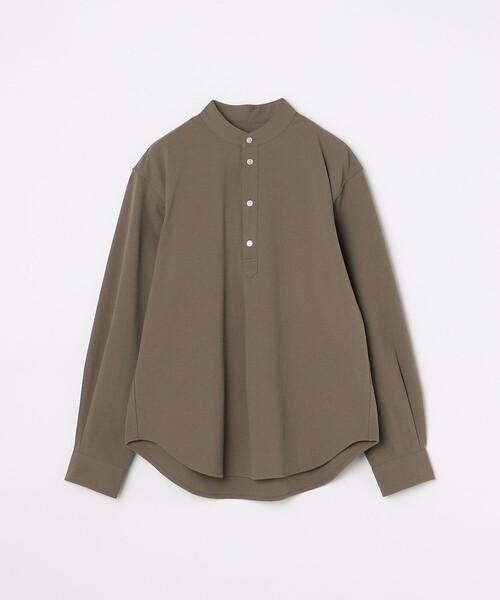 SHIPS any バンドカラースキッパーシャツ カーキ サイズ36*ED977 SHIPS any バンドカラースキッパーシャツ カーキ サイズ36*ED977