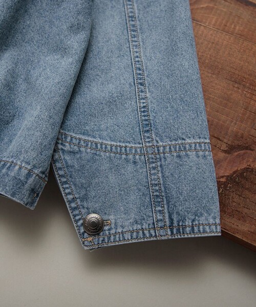 branshes（ブランシェス） デニムジャケット アウター 「綿100