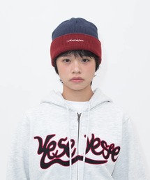 YESEYESEE ニット帽 ニットキャップ Y.E.S Reversible Beanie