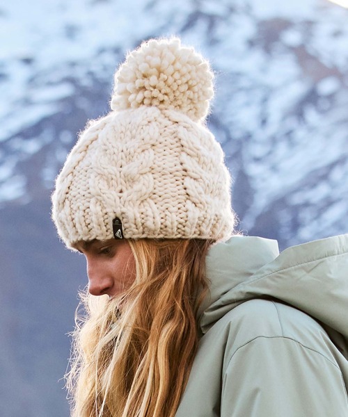 ROXY ニット帽 ニットキャップ WINTER BEANIE/ロキシーポンポン