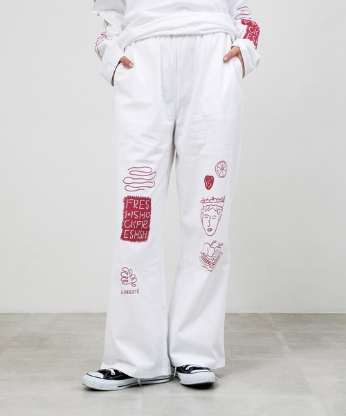 スウェットパンツ ジャージ “FRUIT” norahi 天竺パンツ レディース