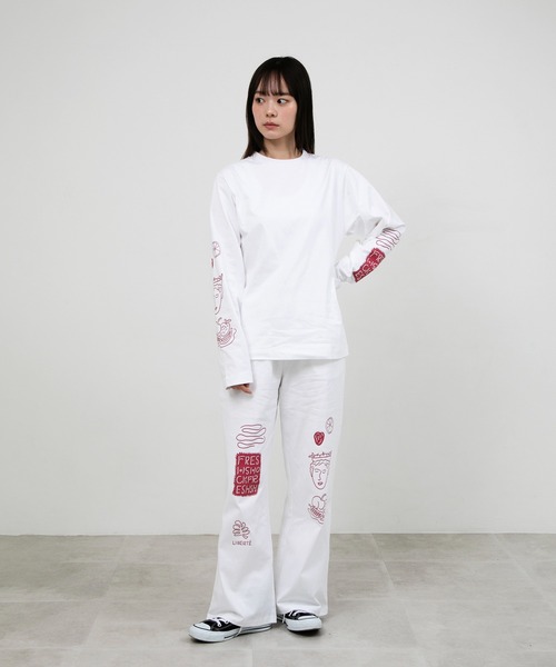 スウェットパンツ ジャージ “FRUIT” norahi 天竺パンツ レディース