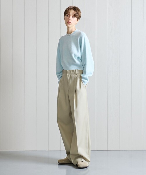 ★お求めやすく価格改定★ H BEAUTY&YOUTH UNITED ARROWS パンツ 「H」ギャバ バギーパンツ パンツ