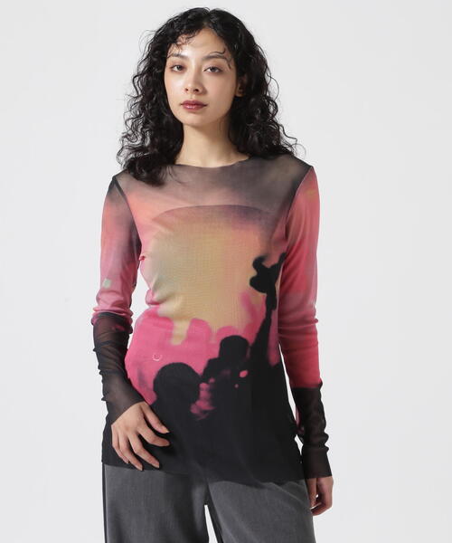 tシャツ VOLTAGE CONTROL FILTER/ヴォルテージコントロールフィルター/PHOTO PRINT POWER NET LS レディー