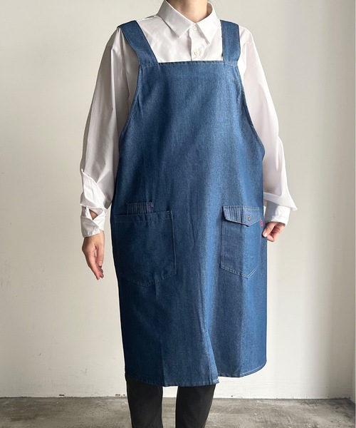 COMMON WARE（コモンウェアー） エプロン URT:H型デニムエプロン 男女 