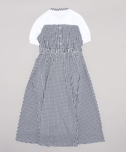 「PREFERIR」 半袖ワンピース LARGE ネイビー レディース_画像2