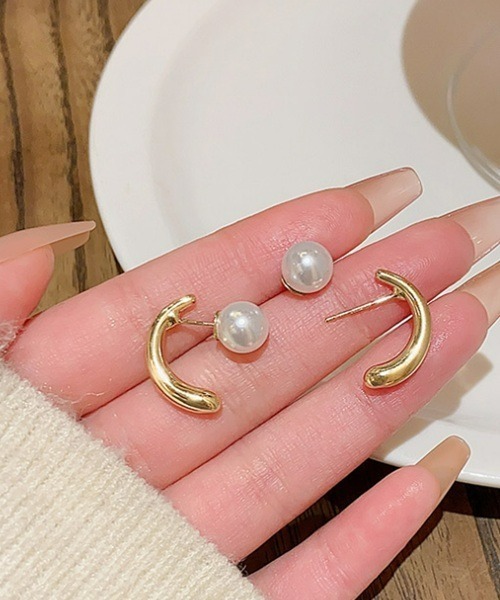 Ritomo De Ricco ピアス シルバー925ポスト・パールピアス レディース 