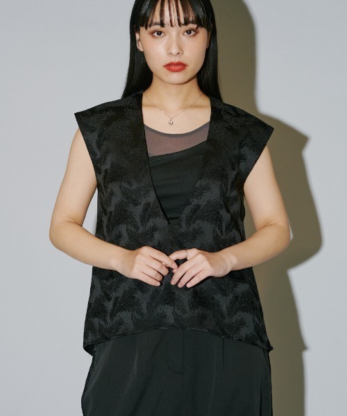 terrace ベスト ジレ レイヤードVネックベスト レディース : ZOZOTOWN