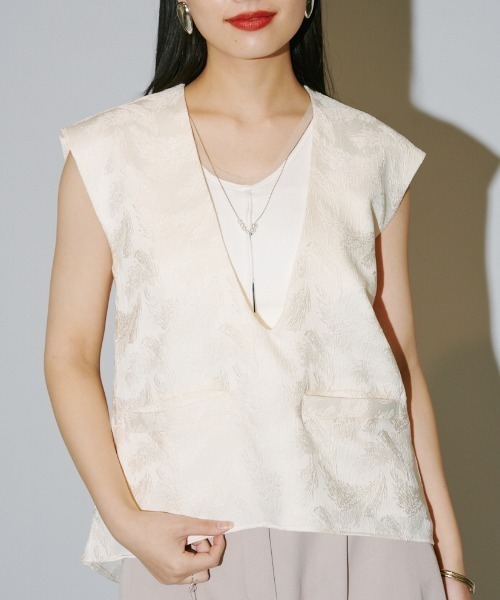 terrace ベスト ジレ レイヤードVネックベスト レディース : ZOZOTOWN