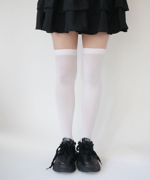 Port（ポート） 靴下 「 」 シンプル 無地 ニーハイソックス