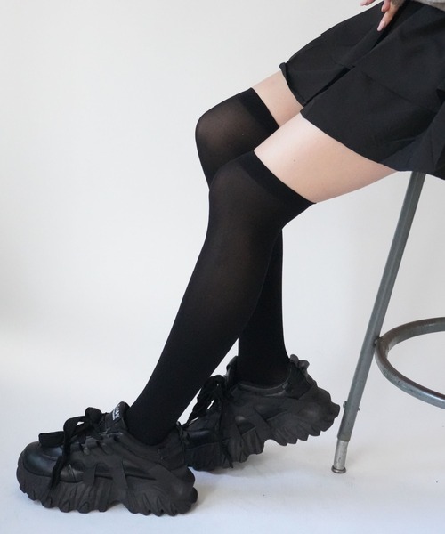 Port（ポート） 靴下 「 」 シンプル 無地 ニーハイソックス