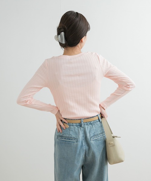 URBAN RESEARCH DOORS tシャツ 針抜き長袖カットソー レディース