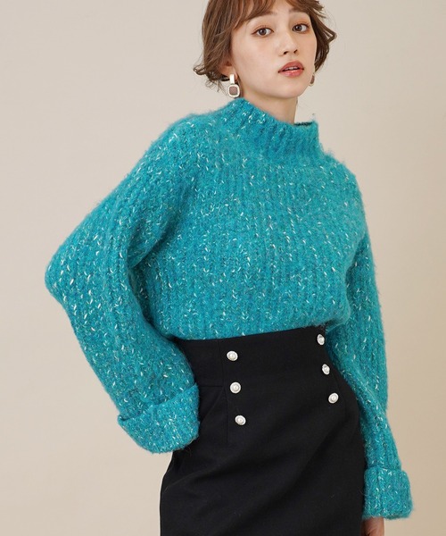 「31 Sons de mode」 長袖ニット 36 ラベンダー レディース_画像9