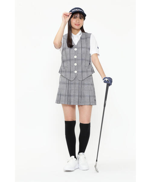 PEARLY GATES - アルチピオ　スカート　36     美品 Nyストレッチドビースカート ＜ロゴアンカー柄＞ | PEARLY GATES
