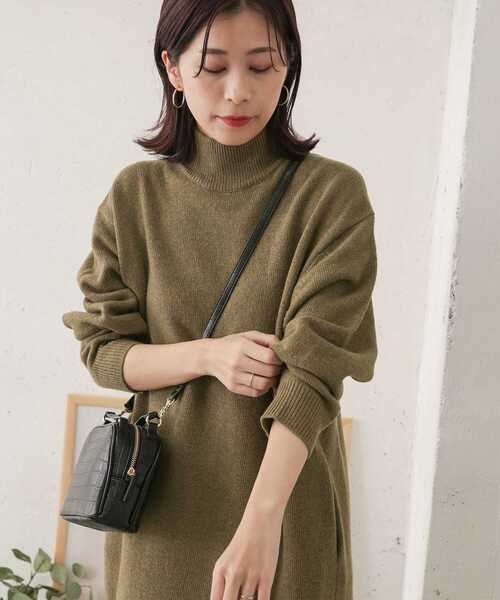 ※2点★美品◆アーバンリサーチドアーズ◆ 衿付きニットワンピースGR アーバンリサーチ ドアーズ URBAN RESEARCH DOORS 衿付きニット